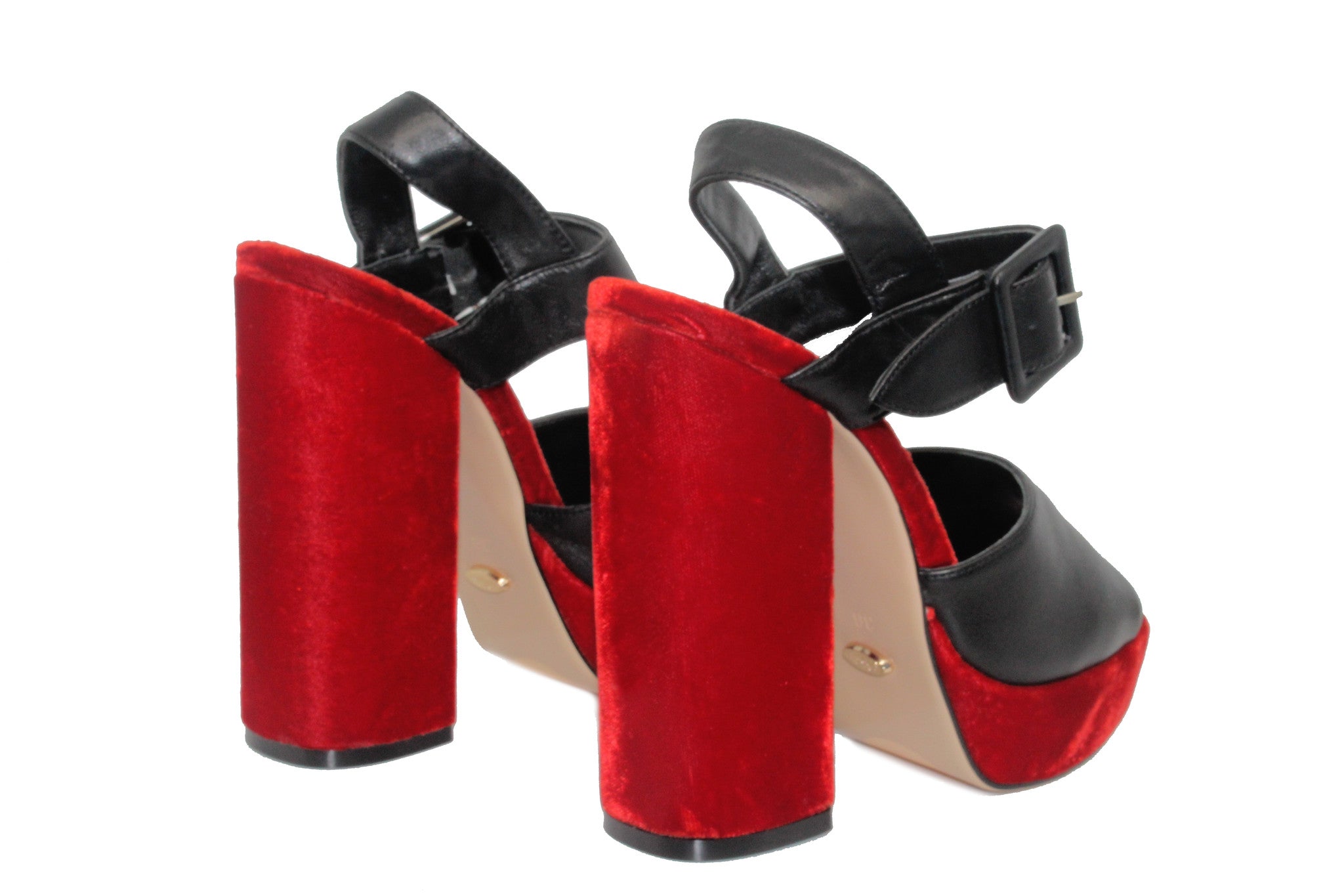 red black sandals