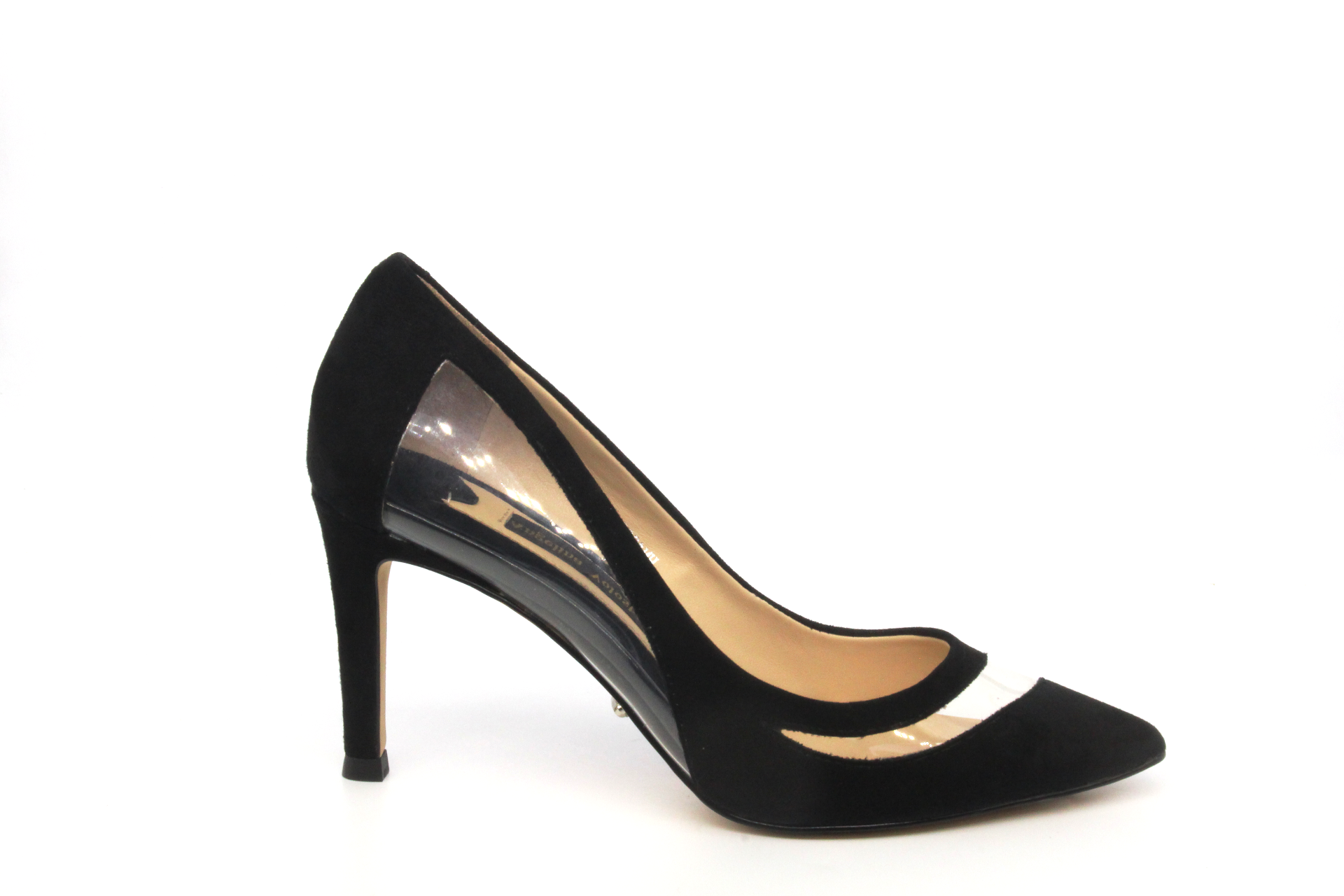 black pointed heels 3 inch