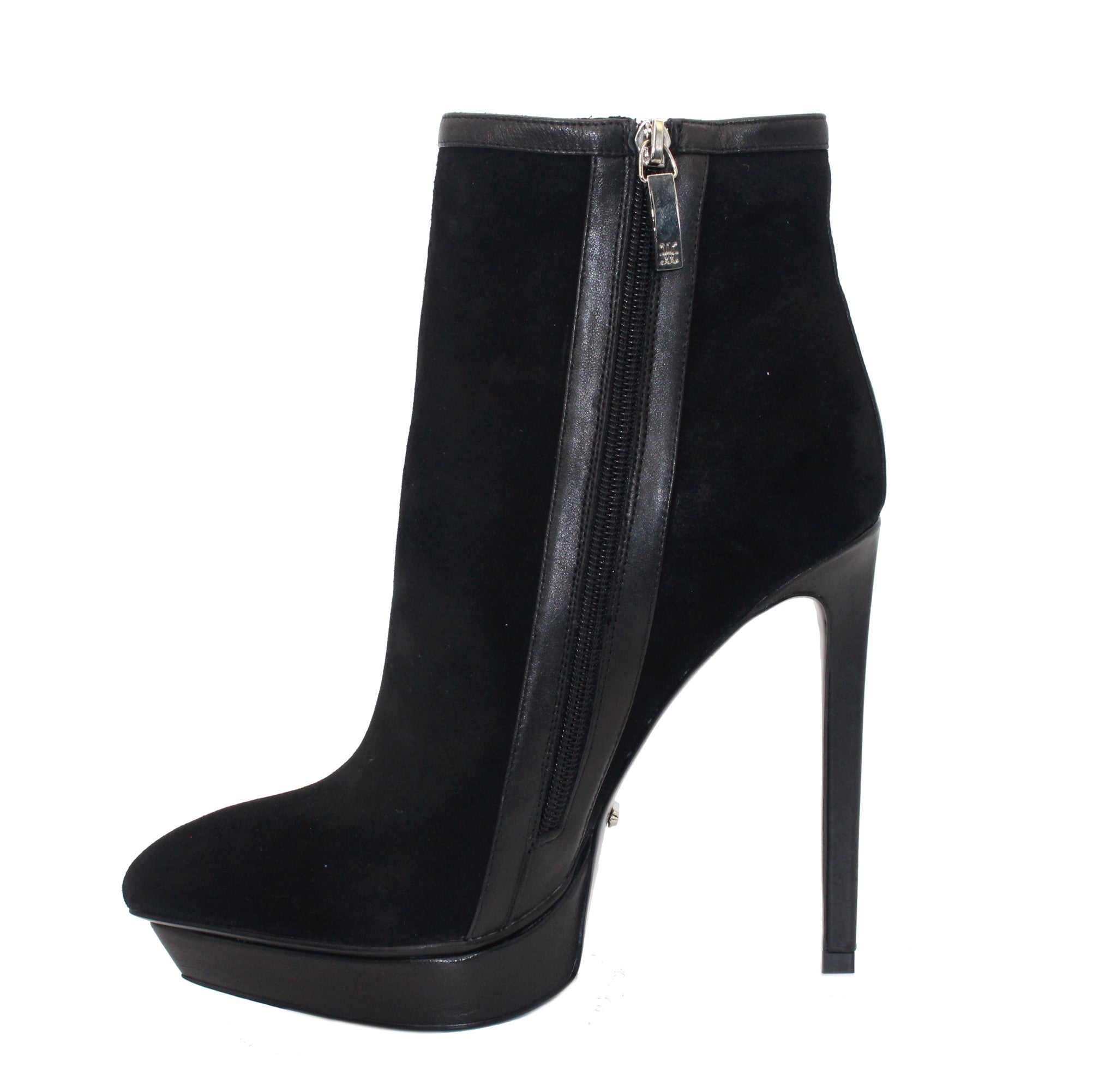 black suede booties 2 inch heel