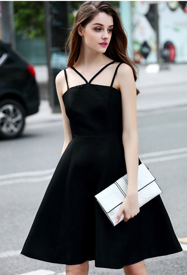 Classic Black Boutique Short Dress - Fashion Dresses Online - AVHEELS
