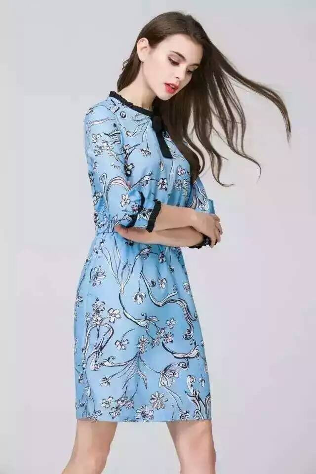 Blue Classic Boutique Dress - Spring Dresses AVHEELS