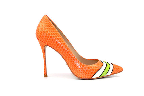 orange snake heels