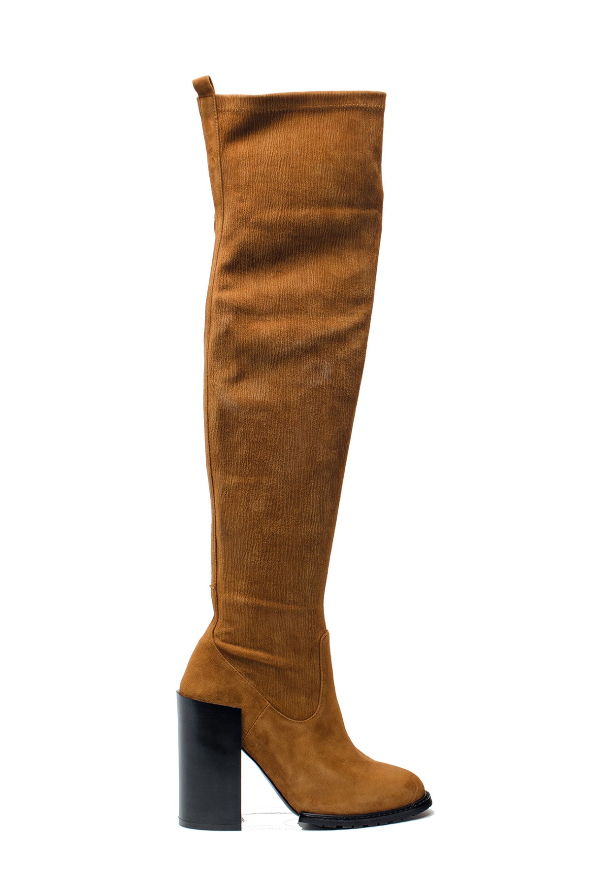 suede stretch boots