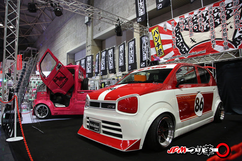 Osaka Auto Messe JDM Tsurikawa Hello Special booth