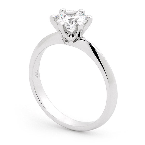 1 carat diamond engagement ring white gold