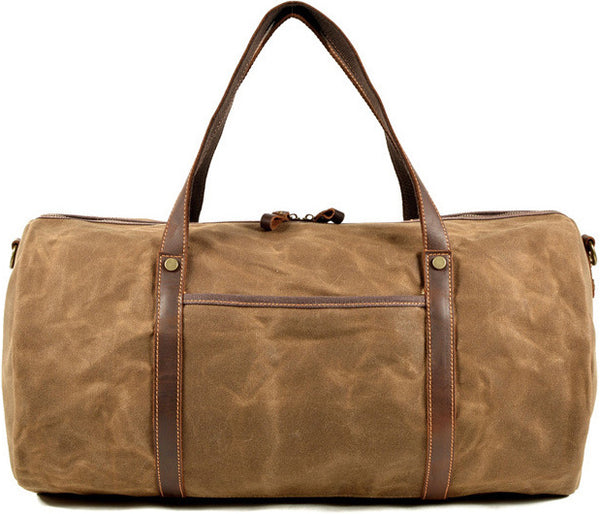 DEEPKEE original nubuck handmade full-grain genuine leather cowhide bag Urban Weekender Duffle Bag #9824