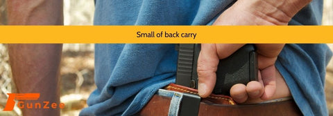 CCW holster in a small of back carry position—Concealed carry tips for skinny guys (and gals)
