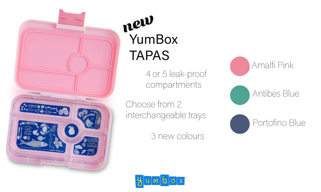 Yumbox Tapas Larger Size (Antibes Blue) Leakproof Bento Lunch Box for Adults, Teens