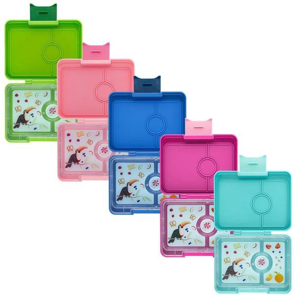 Snack Size Bento Lunch Box Coco Pink (Rainbow)