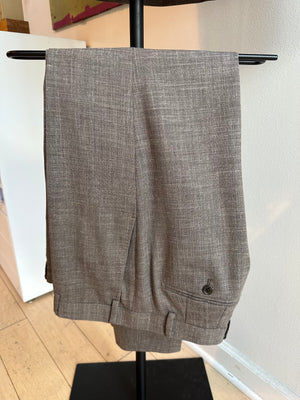 Brown Linen Blend Suit Pants - Pursuit