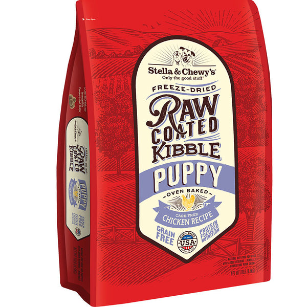 Stella & Chewy's Raw Coated Kibble Puppy Chicken Dog Food - Wooftown