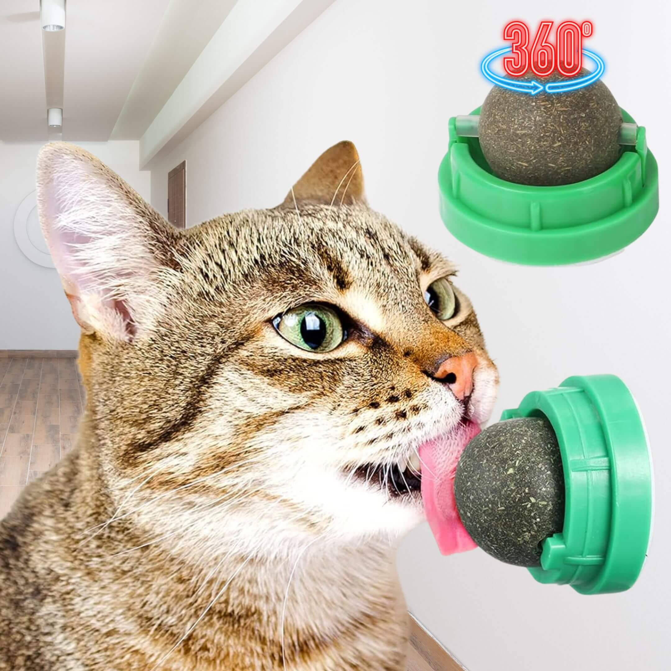 360° Sticky Catnip Roller Ball