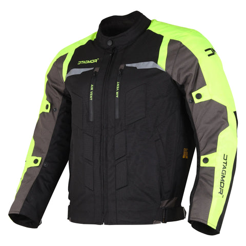 Orlando 7.8 fluorescent-green-black Motorcycle Jacket#color_fluorescent-green-black