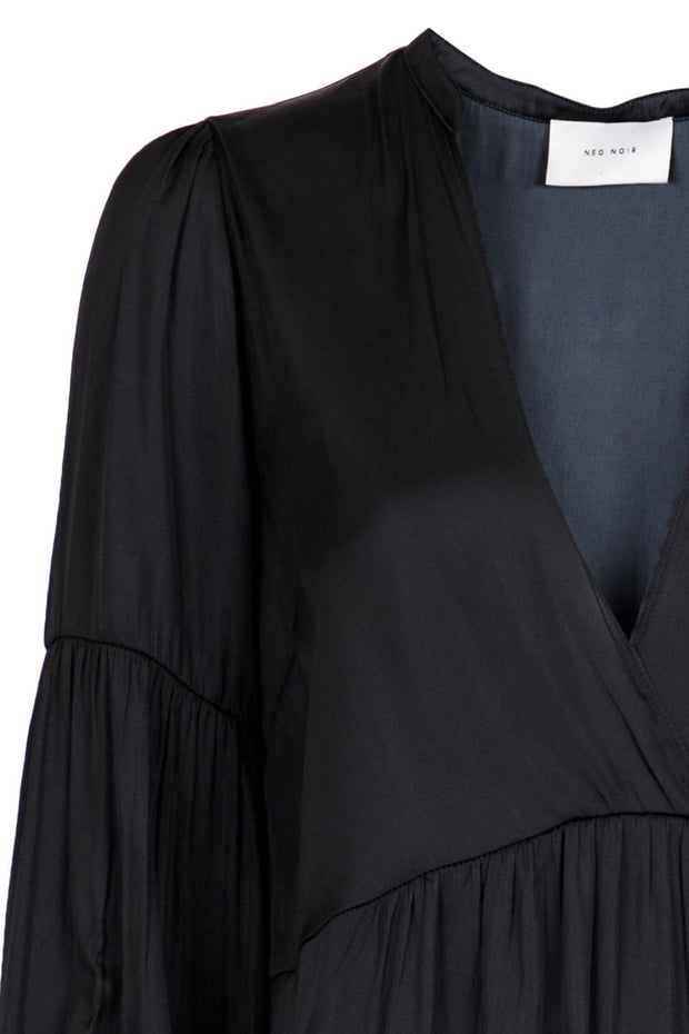 Sateen Dress | Black | Kjole fra Neo Noir – Lisen.dk