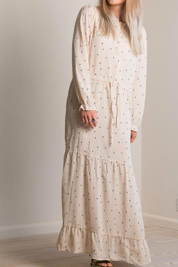 Silo graphic dot dress | Creme | fra Neo Noir – Lisen.dk