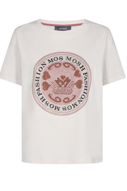 Leah ss Tee | Ecru | T-shirt fra Mos Mosh