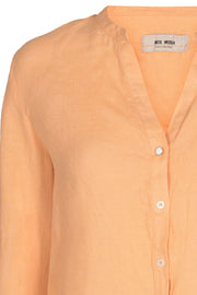 Danna Linen Blouse | Peach cobbler | Hørskjorte fra Mos Mosh