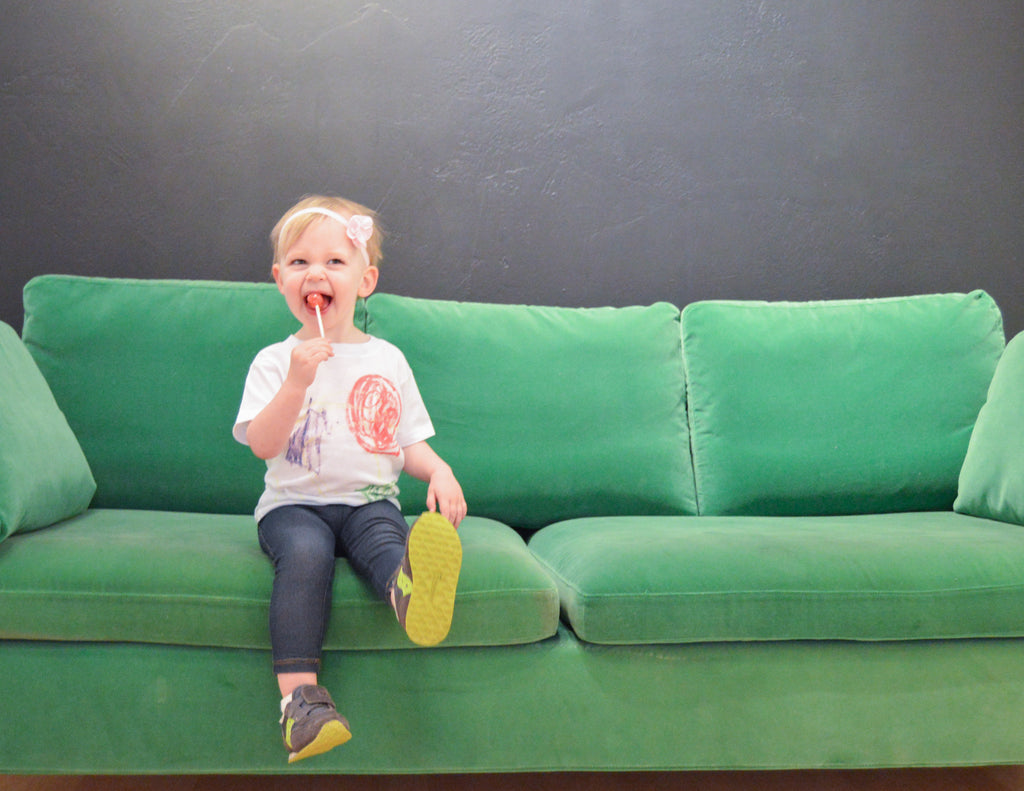 Lucky Couch at the Hi Little One Studio