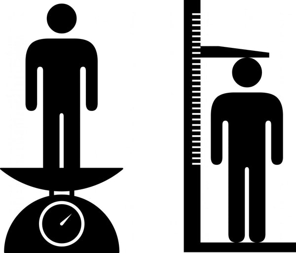 Relationship of gain in height to gain in weight