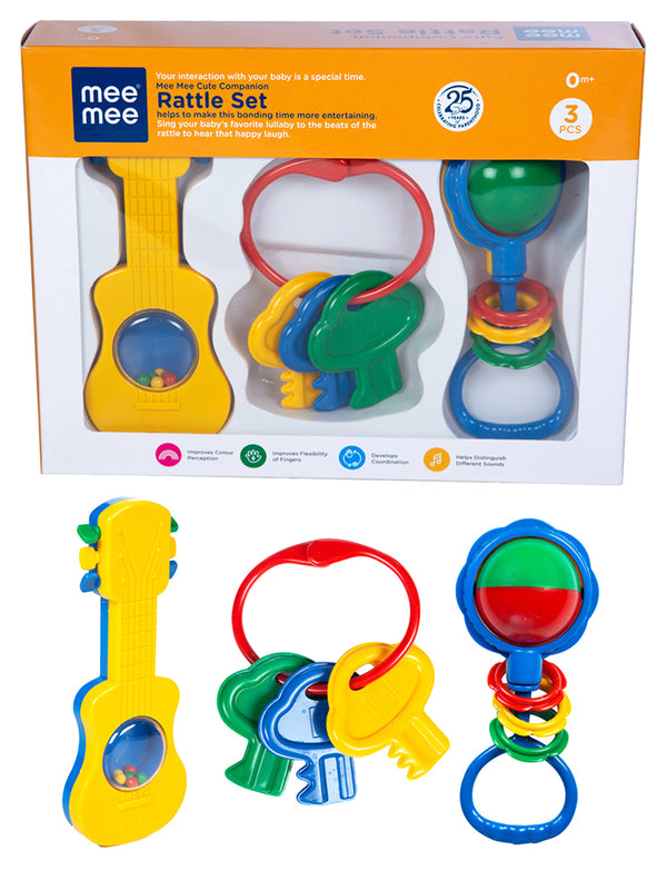 Mee Mee Cheerful Rattle Toy  BPA Free 360* Rotating Rattle with