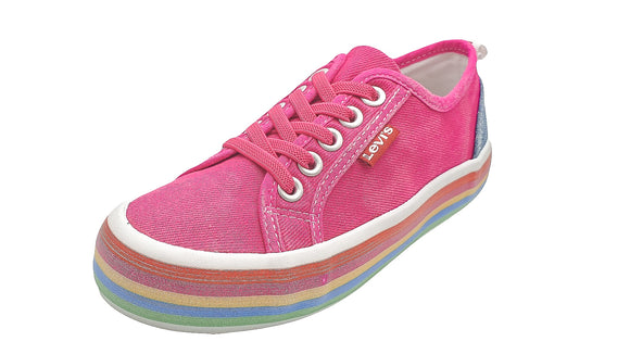 Levis Pink Trainers with Pearl Canvas for Girls – KIDSWAY