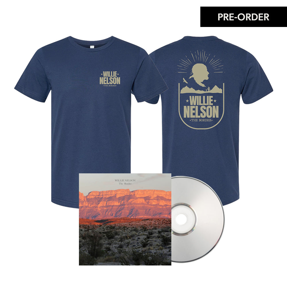 Willie Nelson - The Border CD/T-Shirt Bundle