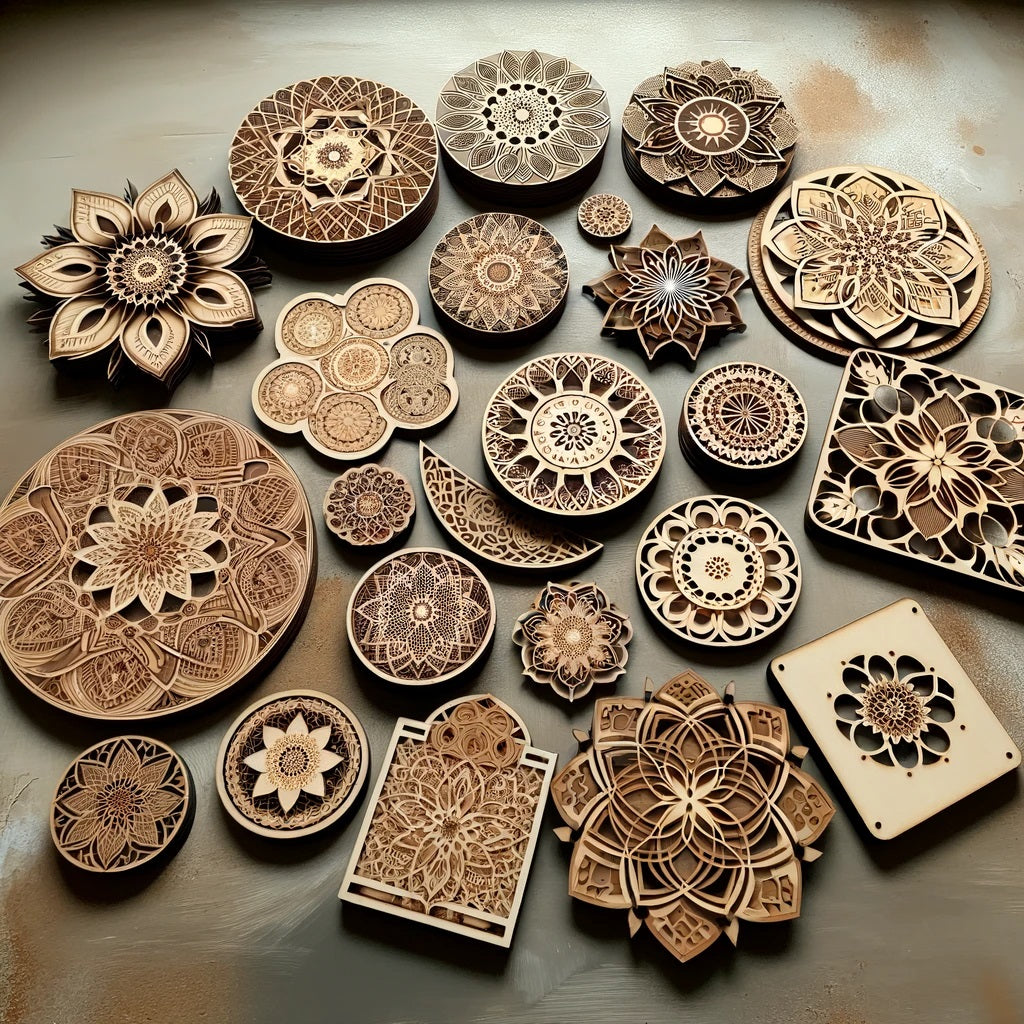 Plywood Laser Cutter Custom Coasters and Trivets