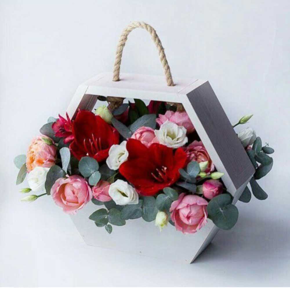 Hanging Flower Basket Valentine’s Day