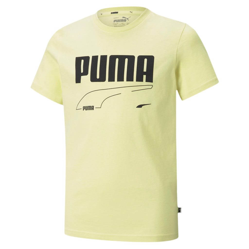 versus pasión Último Camiseta niño PUMA REBEL TEE 587018 amarillo | Puber Sports. Tu tienda de  deportes y moda deportiva.