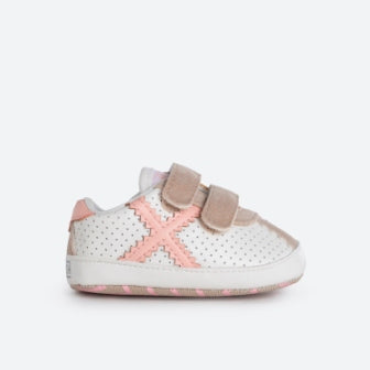 Zapatillas sin suela bebé MUNICH BARRU ZERO 8245 035 blanco/rosa | Puber Tu tienda de y moda deportiva.