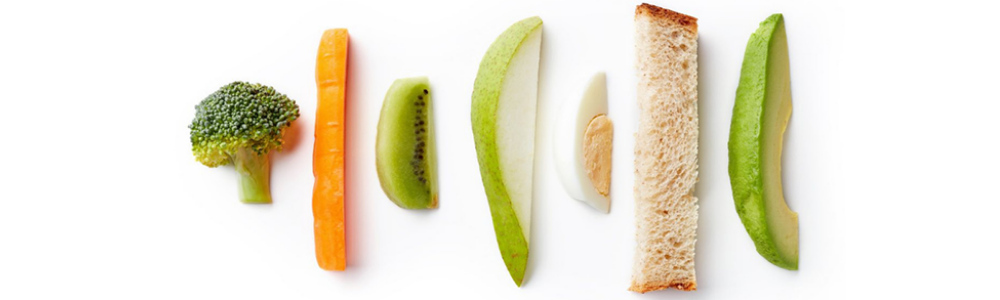 various food cut into finger shapes