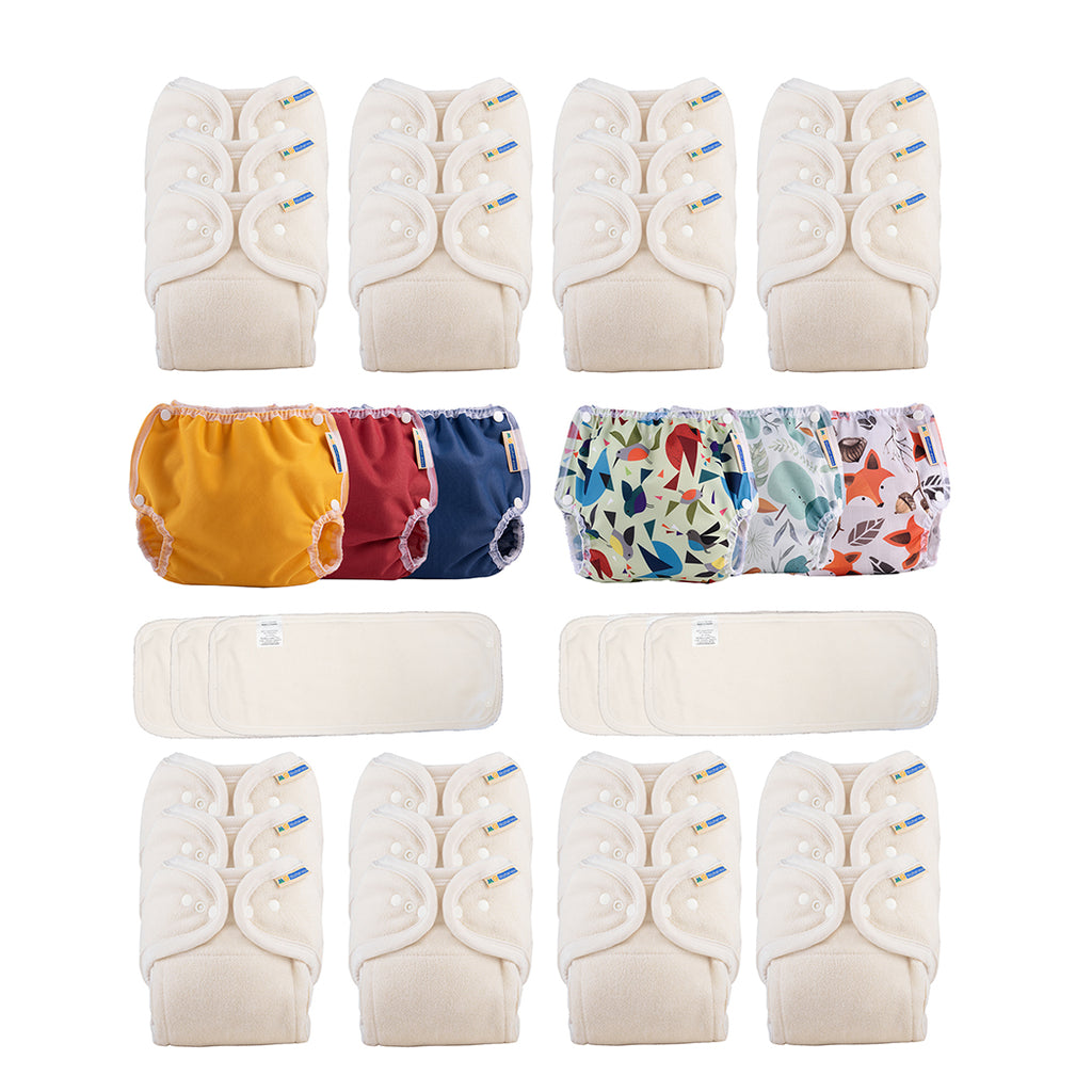 Sandy's™ 24 Cloth Diaper Package – Mother-ease Cloth Diapers