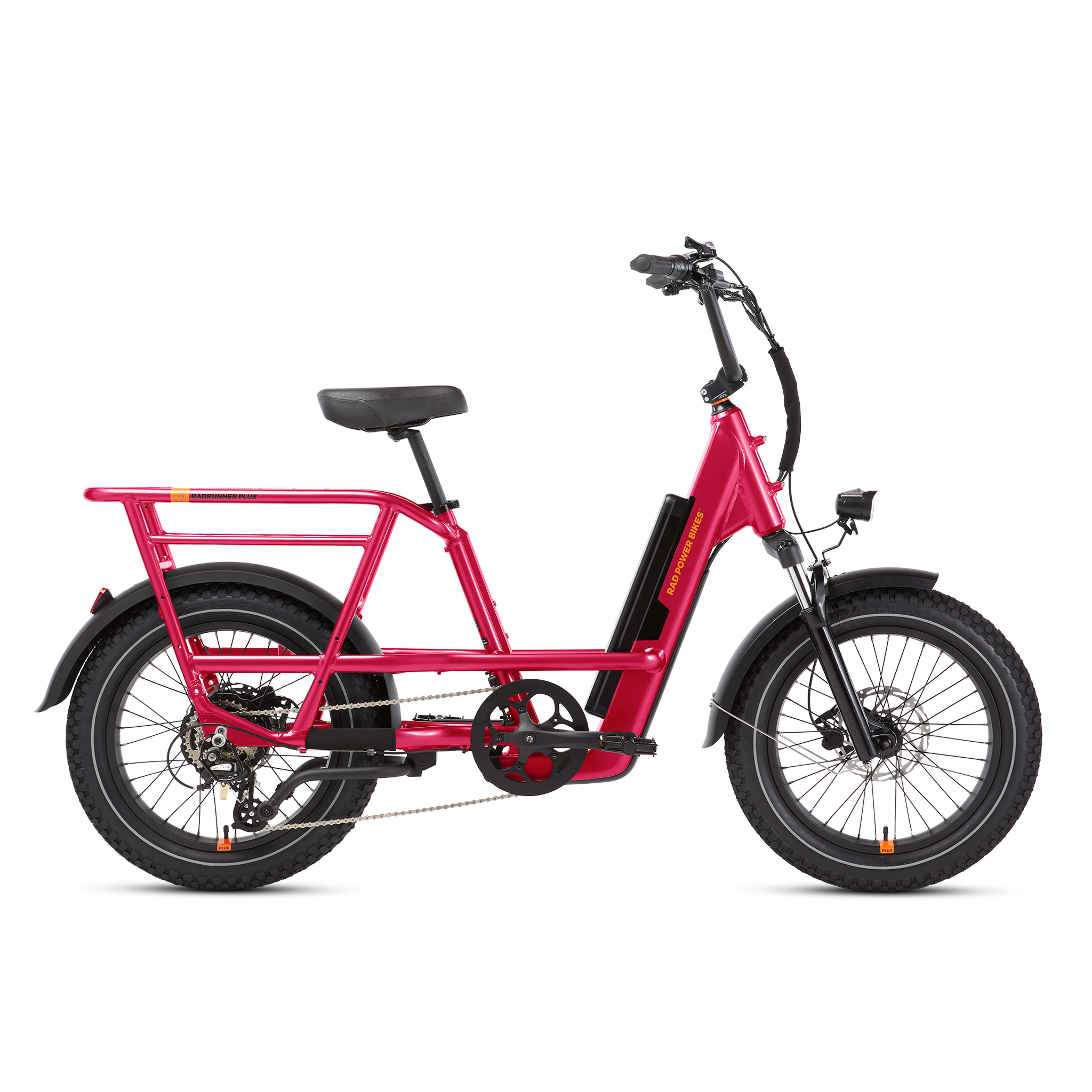 Rad Power Bikes RadRunner 3 Plus Electric Utility Bike - Flamingo Pink