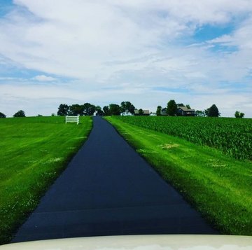 Pitch Black Driveway