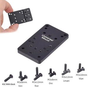 STONESKY For Glock Universal Optic Mount Red Dot Sight Pistol Rear Sight Plate Base Mount Accessories - MOON BUNNY CO.LTD
