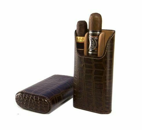 Devon Croco Cigar Travel Case – Brouk & Co