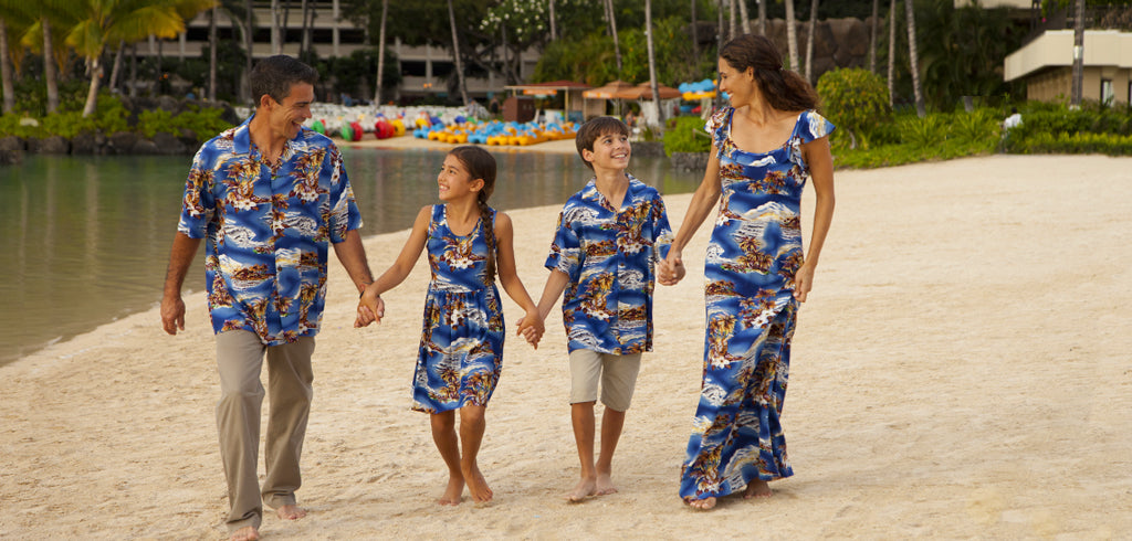 family hawaiian matching outfits