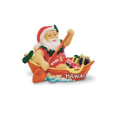 Canoeing Santa Ornament-13077