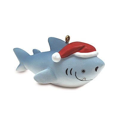 HAND PAINTED ORNAMENT MELE SHARK - 13666