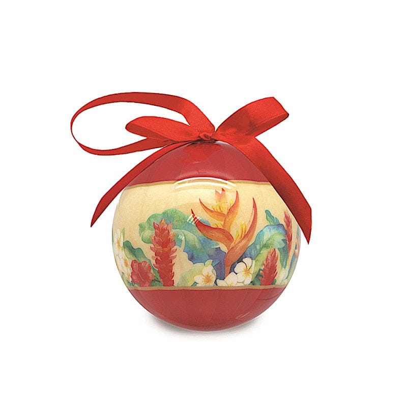 MELE GARDEN GLOSSY PAPER BALL ORNAMENT - 15212