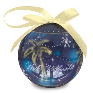 JOYFUL PALM GLOSSY PAPER BALL ORNAMENT - 15219