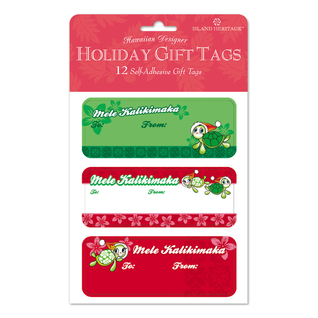 Mele Honu Adhesive Gift Tags, 12pk - 82124