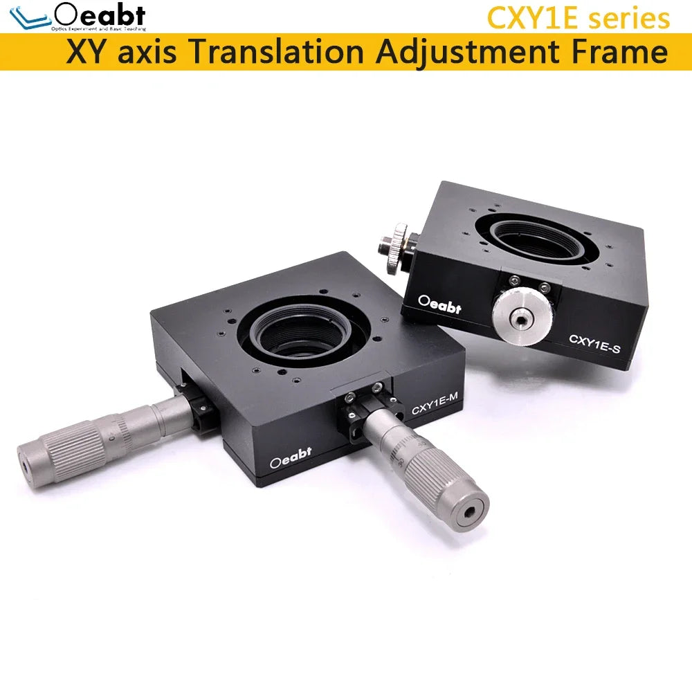 CXY1E Series 5mm Travel XY Translation Mount for 30mm Cage System Compatible with Ø1" Optics Len Tube Adjustment Frame