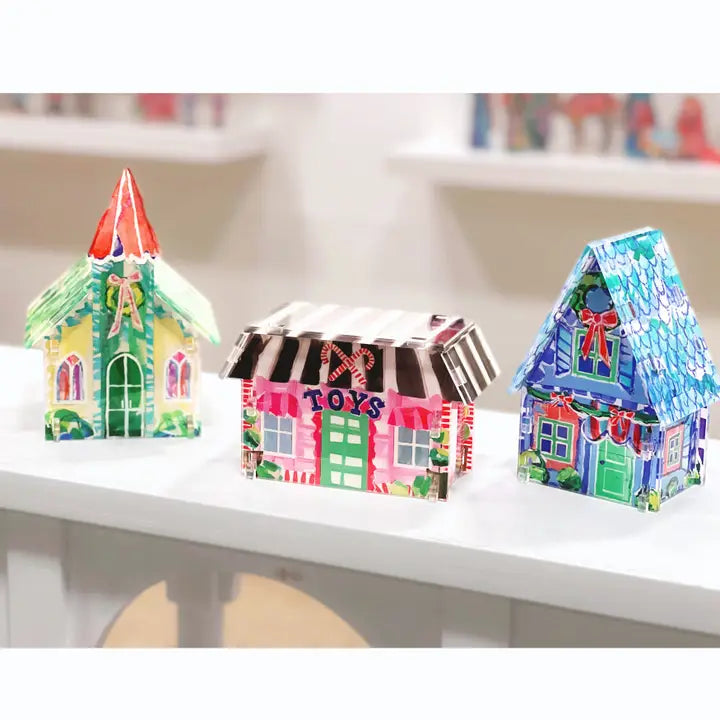 Lauren Dunn Acrylic Christmas Village