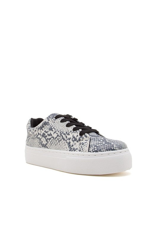 Animal Print Platform Sneakers