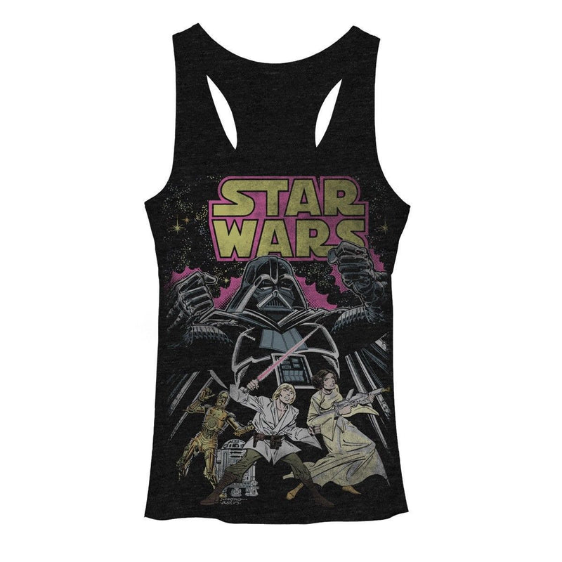 Star Wars: Comic Style Themed Juniors Tanktop – First Person Clothing