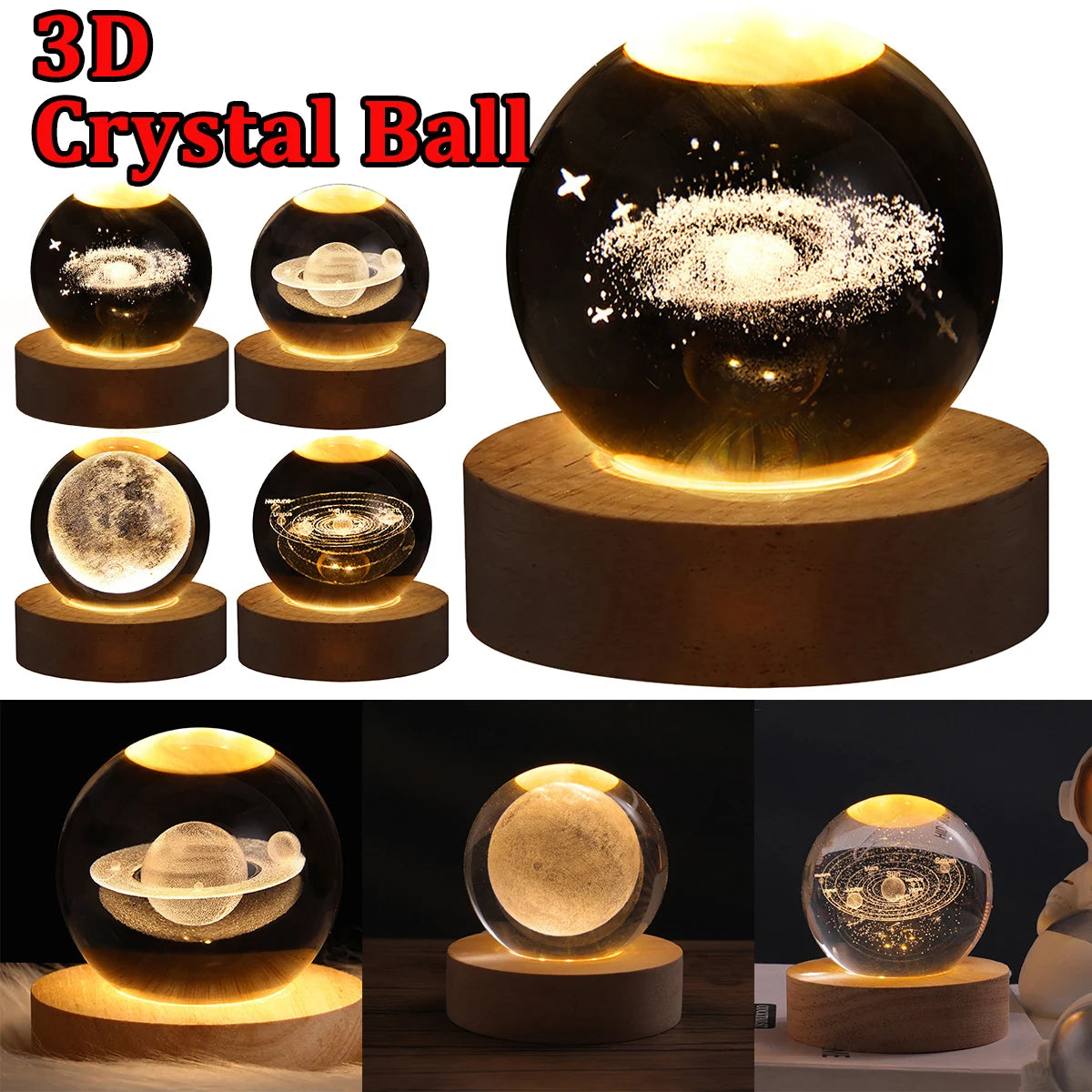 3D Universe crystal ball