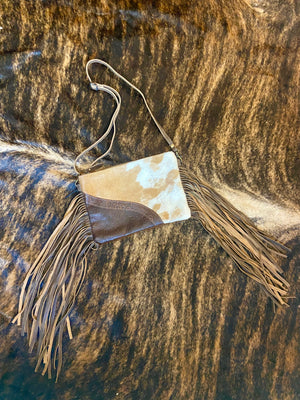 Split Leather & Hairon Bag - Racer’s Rustic Rags