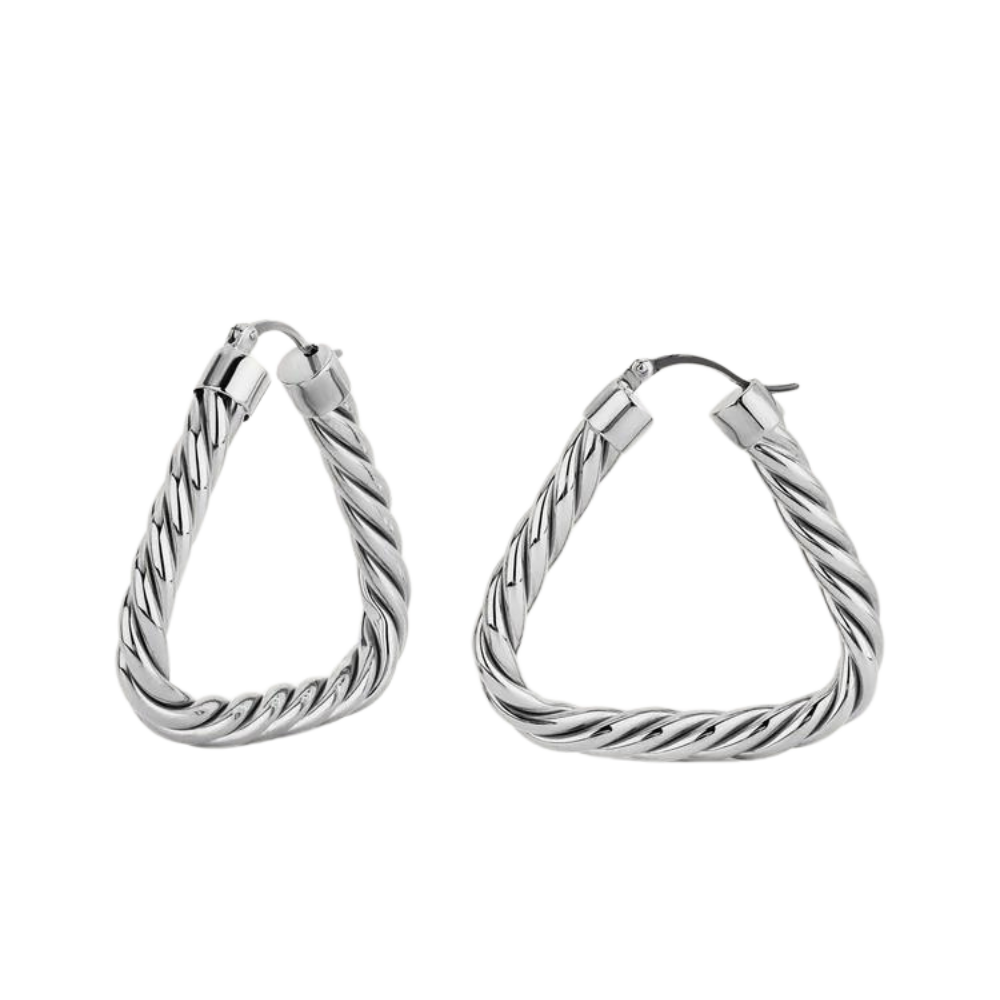 silver hoop earrings 