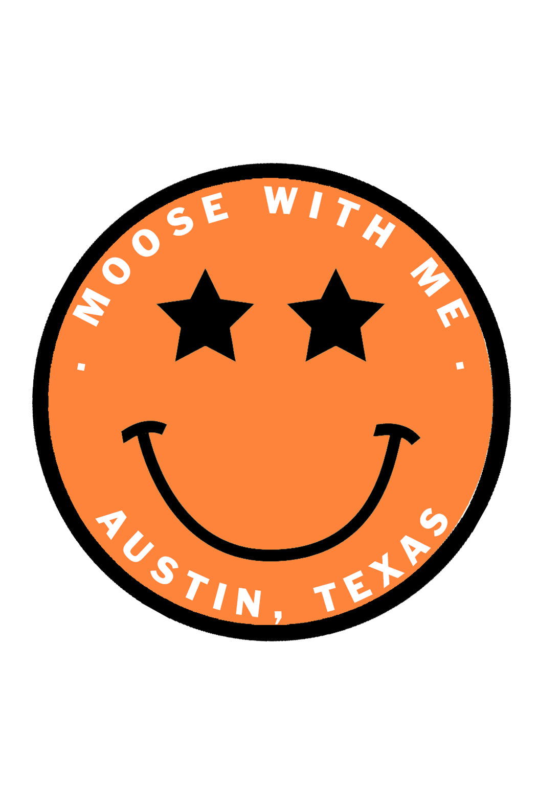Velcro Patch Star Smiley Face Austin Texas